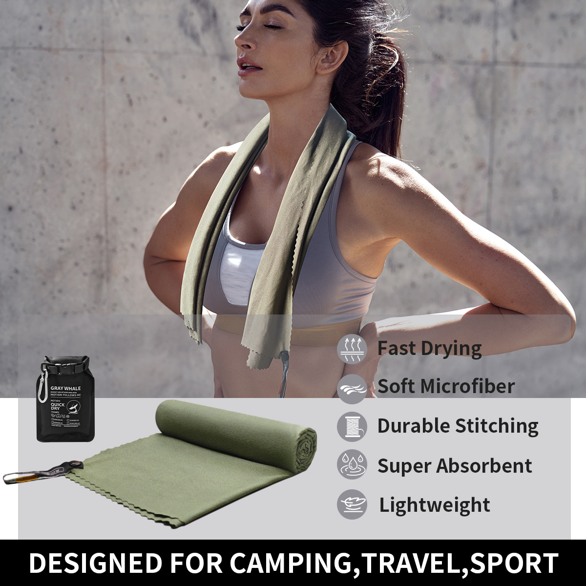 Quick Dry Towel-Super Absorben - Beach Towel Large recension och pris
