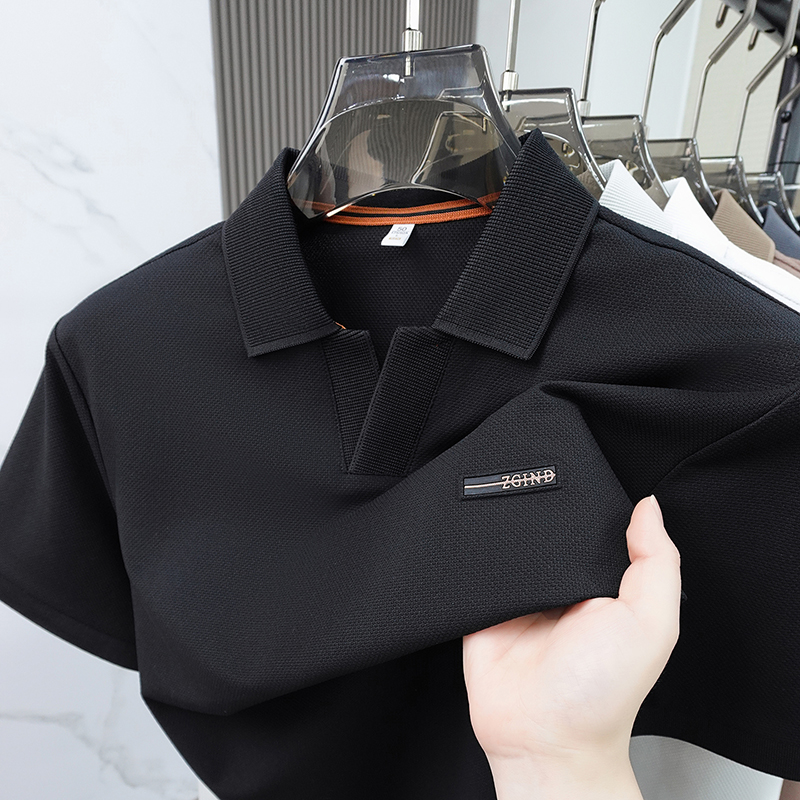 Men Solid Color Pique Cotton P - Polo Shirt Pique recension och pris