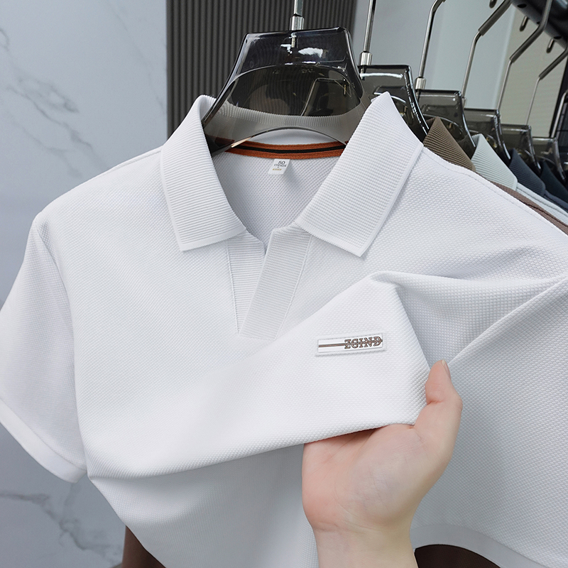 Men Solid Color Pique Cotton P - Polo Shirt Pique recension och pris
