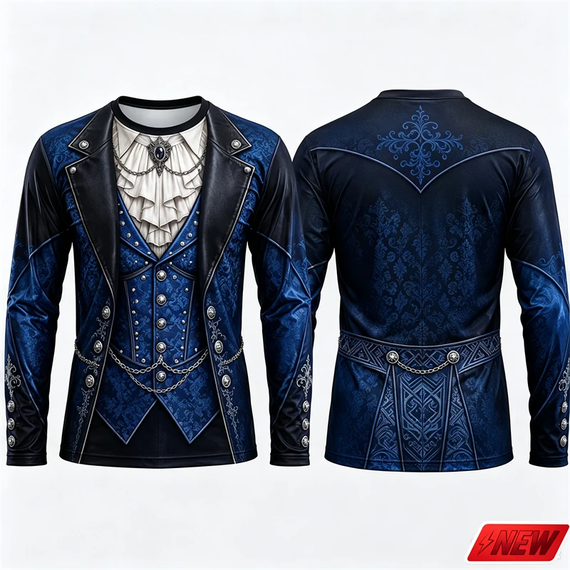 Gothic Vampire Costume Long Sl - Tee Graphic Print recension och pris