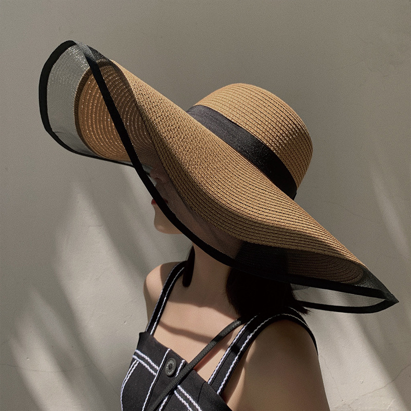 Women Sun Hat Big Eaves Waves  - Bucket Hat Straw recension och pris