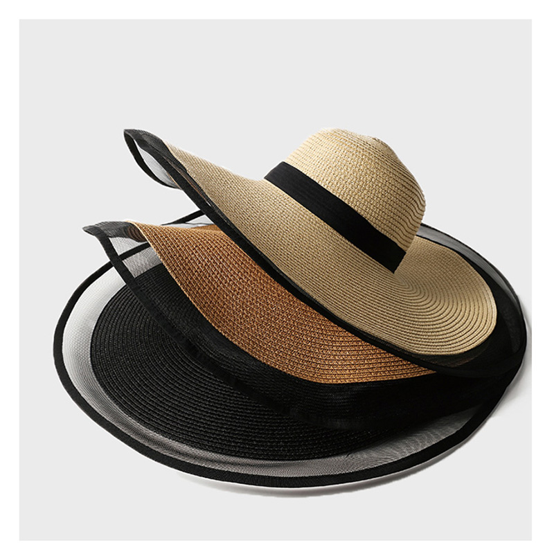 Women Sun Hat Big Eaves Waves  - Bucket Hat Straw recension och pris