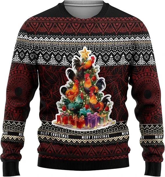 Rooster 3d Printed Ugly Christ - Tee Graphic Print recension och pris