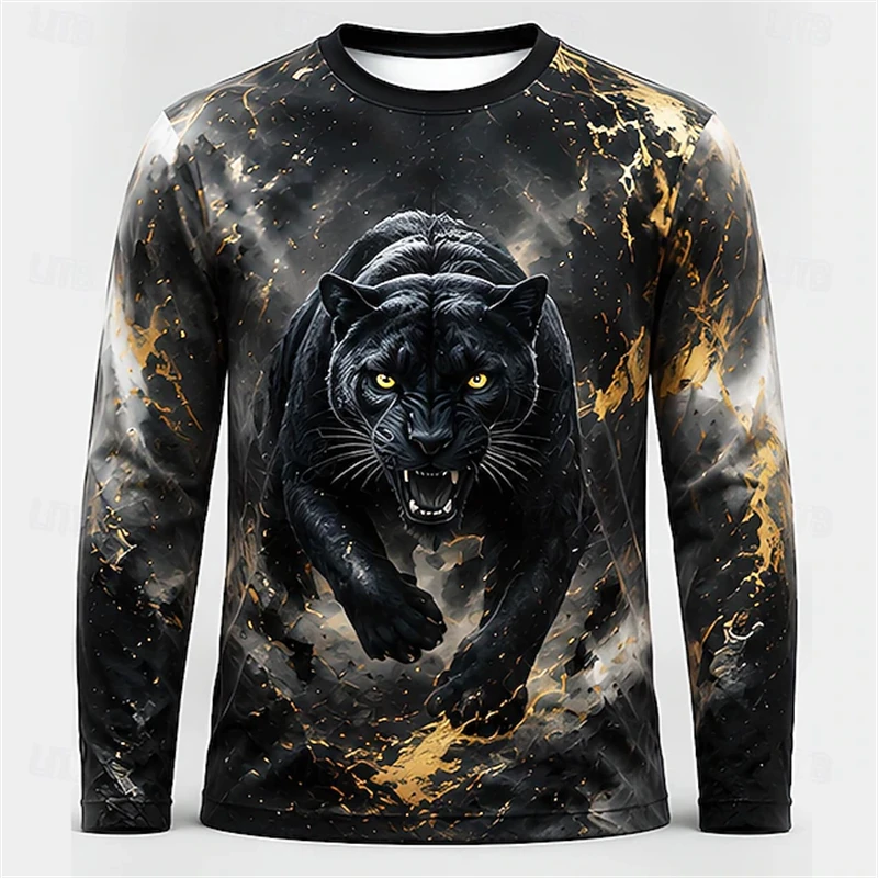 Men Blue White Tiger Dragon Pr - Tee Graphic Print recension och pris